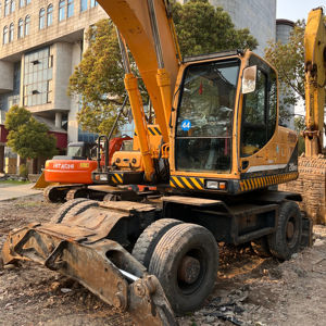 Excavadora de Ruedas Hyundai 210w-9 Usada de Marca Coreana Original en Venta, Excavadora de Ruedas Hyundai Usada - Product Image 1