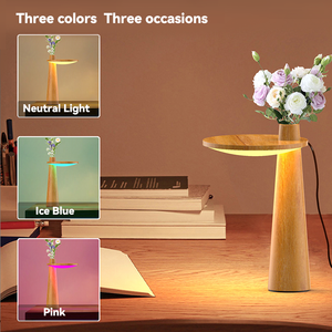 Lampu tiga warna ek buatan tangan untuk malam hari: mawar segar di dalam vas tanam dengan cepat meningkatkan suasana. - Product Image 5