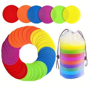 Tapis de sol à pois de 9 couleurs pour salle de classe, marqueurs circulaires pour l'école maternelle, la maternelle et l'école primaire - Vente en gros fabricant - Product Image 1