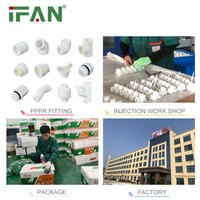 Accesorios de Tubería PPR Estándar IFAN Alemania PN25, Tubería y Accesorios PPR Blancos de Plástico, Accesorios PPR para Baño