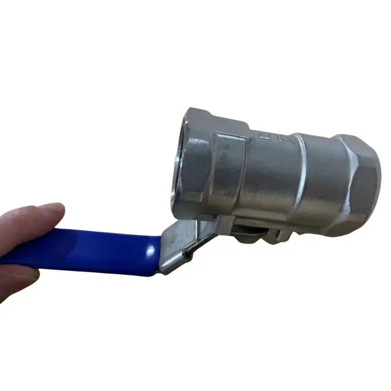 Резьбовой шаровой клапан Cf8m с длинной ручкой из нержавеющей стали для проверки шара 1/2 2 шт.