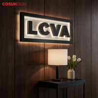 Lettres en relief rétroéclairées, logo lumineux 3D à LED pour mur de bâtiment, devanture de magasin