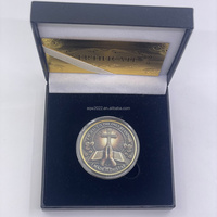 Prix d'usine, croix de Christ en métal personnalisée, en vrac, pièce de monnaie commémorative en argent de 1 once