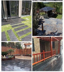 300x600mm tự nhiên chia <span class=keywords><strong>Slate</strong></span> gạch đen tự nhiên đen Cubes <span class=keywords><strong>Slate</strong></span> gạch cho sàn vườn - Product Image 5