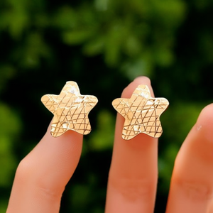 ต่างหูรูปดาว สแตนเลส 316L ชุบทอง PVD เครื่องประดับแฟชั่น - Product Image 3