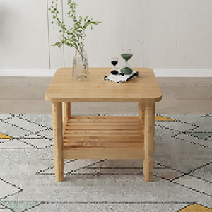 Modern Wood Coffee <b>Table</b> <b>With</b> Storage <b>Shelf</b> Scandinavian Design Living Room Furniture - Product Image 4