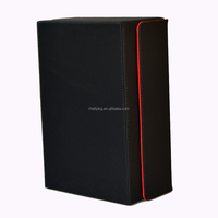 Boîte de rangement carrée en cuir PU personnalisée Rhett pour cartes TCG/Yugioh - Porte-cartes flexible et durable, finition brillante, logo couleur personnalisée
