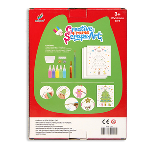 Set di Giocattoli Creativi Fai-da-Te per Arte a Raschiatura - <span class=keywords><strong>Albero</strong></span> di Natale per Bambini, Materiale Cartaceo Unisex - Product Image 2