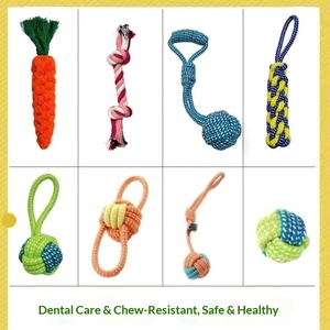 Jouet à mâcher pour <span class=keywords><strong>chien</strong></span> en corde de coton écologique populaire pour soulager le stress et lutter contre l'ennui - Product Image 3