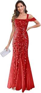 שמלת כלה בתולת ים עם תחרה ולוגו בהתאמה אישית, שמלת ערב, שמלת כלה יוקרתית עם דוגמת זנב - Product Image 2