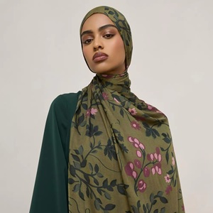 Nouveau <span class=keywords><strong>Foulard</strong></span> Tendance Personnalisable en Coton Modal Premium à Imprimé Floral, Longueur 180 cm, Style Kuffiya - Product Image 5