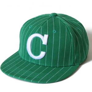 Custom Strip Pattern 3D Embroidery Logo Snapback <b>Hat</b> with Customer Logo Outdoor Fleece Jersey Fabric Fashionable Design - Product Image 1
