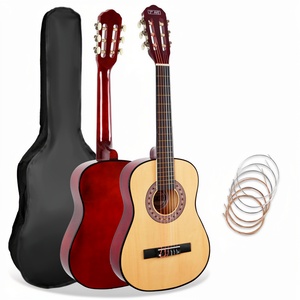 Guitarra Clásica de 36 y 39 Pulgadas al por Mayor, Guitarra Acústica para Principiantes con Cuerdas de Nailon y Madera Contrachapada, Directo de Fábrica, OEM, ODM, Económica - Product Image 1