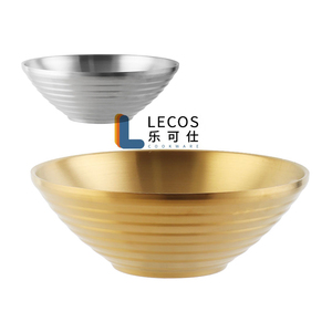 Lecos Biểu Tượng Tùy Chỉnh Nhà Bếp Prepping Bát Lớn Nhật Bản Phở Súp Bát Thép Không Gỉ Đôi Tường Ramen Bát Đối Với Trang Chủ - Product Image 1