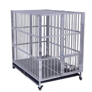 Cage pour chien pliable en acier inoxydable 304 plusieurs tailles Cage pour chenil robuste