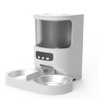 Distributeur de nourriture pour chien et chat écologique avec audio bidirectionnel, chargeur intégré, WiFi 2.4G, parfait pour l'alimentation des animaux domestiques en intérieur