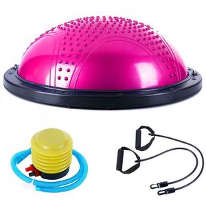 Produit phare usine BSCI : Ballon d'équilibre pour la vente, ballon de stabilité dôme pour la gym et le fitness, tubes de résistance, demi-ballon d'équilibre pour le yoga - Product Image 3