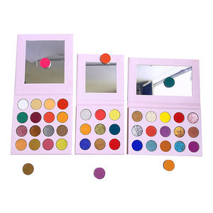 Sombra de ojos pigmentada de alta calidad, <span class=keywords><strong>paleta</strong></span> de sombra de ojos personalizada en forma de corazón rosa, diy - Product Image 2