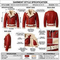 Blouson Aviateur d'Hiver pour Homme OEM, Style Noël Personnalisé, Contraste Bicolore, en Peau de Mouton, Veste Bomber d'Extérieur – Vente Directe Usine