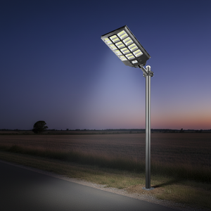 Lampe solaire LED pour rue 160W, extérieur, 6000K, 160W, ABS, haute luminosité, 3 modes de contrôle, IP66, étanche, certifiée RoHS - Product Image 1