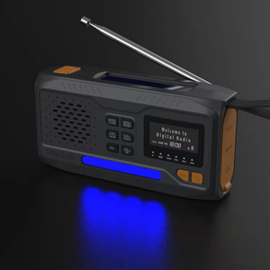 วิทยุพกพา WR-6B DAB FM สำหรับสถานการณ์ฉุกเฉิน พร้อมพาวเวอร์แบงค์ 4500mAh ไฟฉาย LED แบบมือหมุน และพลังงานแสงอาทิตย์ สำหรับการเอาตัวรอดกลางแจ้ง - Product Image 6