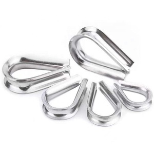 FULE Prix de gros Cossin de câble léger G411 en acier inoxydable 316 pour câble métallique rond ZP de 20 mm - Product Image 1