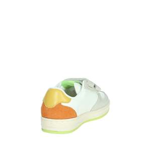 Zapatillas Deportivas Victoria para Niños, Blancas y Azules, con Cierre de Velcro, Estilo Baloncesto - Product Image 3