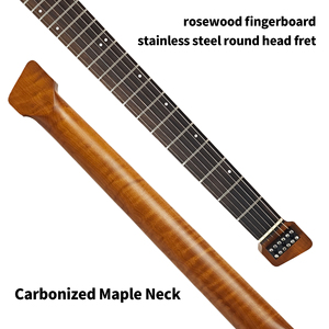 Guitarra Eléctrica Portátil sin Cabeza de 83 cm, Guitarra de Viaje Ligera, Puente Fijo, Logotipo Personalizado, Compra Directa de Fábrica OEM - Product Image 5