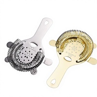 Filtre à glace en bambou pour bar à cocktails, à quatre coins, pour la séparation des glaçons