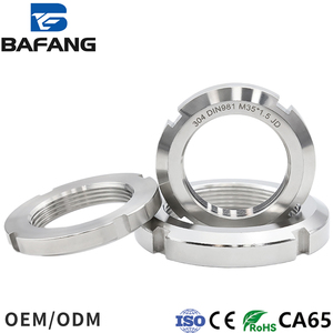 304 thép không gỉ Vòng <span class=keywords><strong>Nut</strong></span> din981 rãnh mang khóa vòng <span class=keywords><strong>Nut</strong></span> với độ chính xác cao - Product Image 4