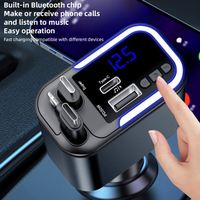 12-24V Entrée 3 Ports USB Chargeur Rapide PD3.0 Type-c Chargeur USB Lecture MP3 Son Sans Perte Chargeur De Voiture