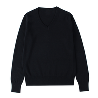 Pull-over décontracté pour femme en laine et cachemire de haute qualité, col en V, doux, moelleux, coupe ample, avec logo OEM de la manufacture