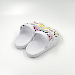 Sandales plates pour bébés et jeunes enfants, garçons et filles, en EVA, taille standard, couleur blanche, vente en gros - Product Image 3