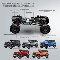 AiJH R22 Véhicule RC tout-terrain à l'échelle 1:12, 4 roues motrices, 4 canaux, portée de plus de 40 m, construction métallique, voiture RC Crawler pour adultes, jouet de loisir