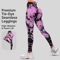 Nouveau pantalon de yoga et de fitness taille haute, sans couture, respirant, élastique, longueur cheville, effet push-up, coupe ajustée, color block