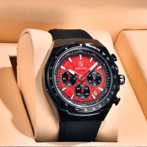 Montre Homme BENYAR 2025 Nouvelle Collection Quartz Étanche Bracelet Silicone Tendance Multifonction Chronographe Affaires + Coffret Cadeau - Product Image 3