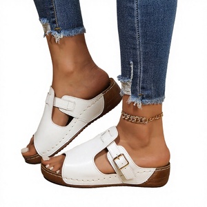 NUEVAS Sandalias Gladiador con Punta Abierta Talla Grande KJ Fashion 2027, Sandalias Romanas con Plantilla de PVC Acolchada para Mujer, Primavera 2025 - Product Image 5