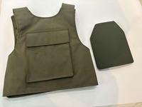Gilet pare-balles intégral OD Green UHMWPE IIIA, plaque de protection rigide IV 4 Strike Face, casque tactique balistique FAST 3A