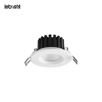 Plafonnier LED encastré à bord plat, angles de faisceau multiples, verre de sécurité, grille en nid d'abeille en option, pour hôtel