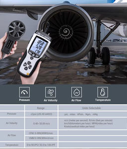 차압 압력계 게이지가 있는 CEM DT-8897 디지털 풍속계 - Product Image 5