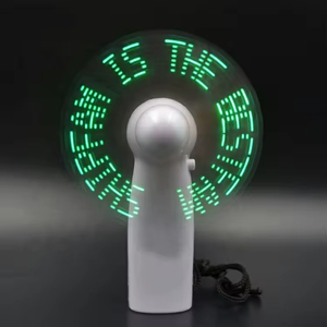 พัดลมมือถือ LED ขนาดเล็ก ใช้แบตเตอรี่ ปรับแต่งโลโก้และข้อความได้ - Product Image 2