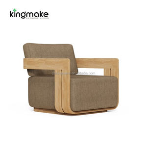 أثاث حدائق فاخر بالجملة مع موقد نار، أثاث حدائق فاخر من خشب الساج الصلب، أريكة للفيلات والمنتجعات - Product Image 5