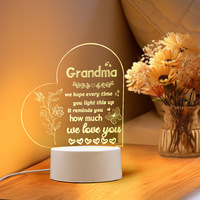 Lampe de table acrylique drôle sans fil lampe à LED lampe de table spéléologie lumière créative LOGO lampe bureau veilleuses Kits de table décor à la maison