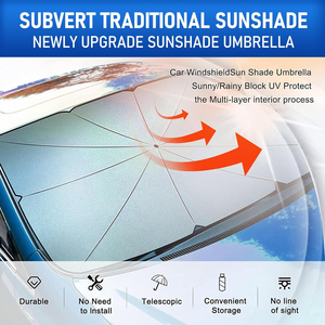Quick Fold Car Windshield <b>Shade</b> Umbrella Lightweight Auto Insulation Shield for Summer Use - Product Image 5