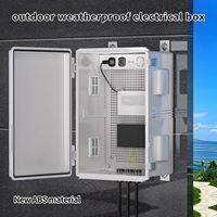 Boîtier en plastique étanche, boîtier en ABS, boîte de jonction, ventilé pour instrument électronique, boîte électrique avec évents