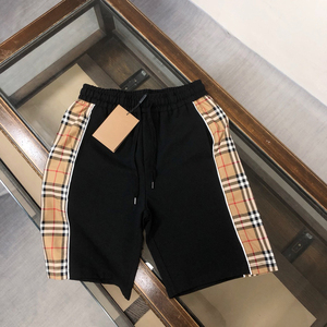 Luxury quality casual 100% cotton sports breathable <b>checked</b> fashionable stretch Bur berry summer <b>shorts</b> <b>for</b> <b>men</b> - Product Image 1