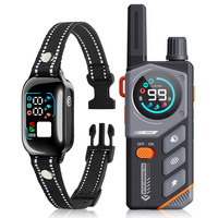 Intelligentes KI-Hundeerziehungshalsband mit 3300FT Kontrollreichweite, IPX67 Wasserdicht, Wiederaufladbar, 3 Trainingsmodi, Bellkontrolle, ABS-Bewegungssensor