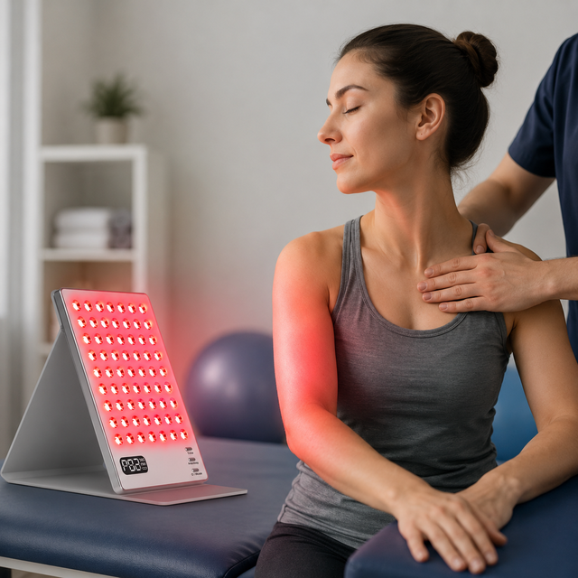 Red Light Therapy Professional Panel Device 660nm Red & 850nm Near Infrared Light Therapy, LED Light Therapy Lamp