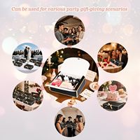 Boîtes cadeaux noires avec couvercles pour demande en mariage de demoiselle d'honneur, cadeaux de mariage pour témoin, cadeau d'anniversaire, boîte cadeau pour bougie d'aromathérapie