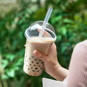 Customized-disposable16oz Pet plastique arabe boissons chaudes et froides café lait tasses à thé pour Milktea Cecream sans couvercle 400 ml - Product Image 2